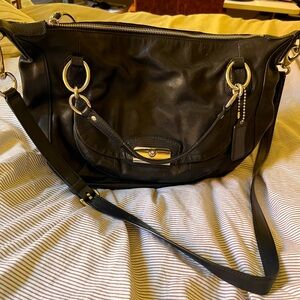 Coach Kristin Purse, Black Leather
